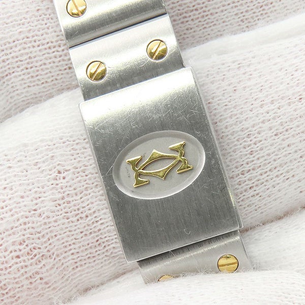 カルティエ サントスガルベ SM W20012C4 Cartier 腕時計 アイボリー文字盤 クォーツ