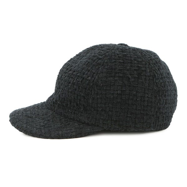 シャネル キャップ ツイード ココマーク サイズM AA8562 CHANEL 帽子 黒