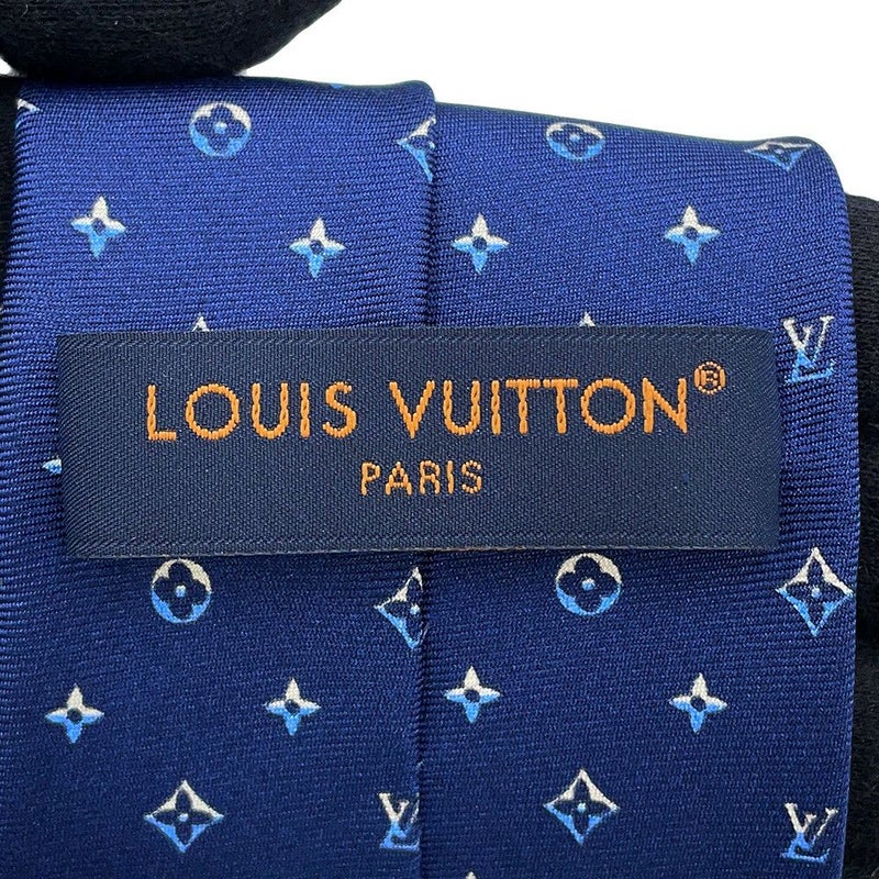 ルイヴィトン ネクタイ モノグラム シルク M79429 LOUIS VUITTON メンズ ネイビー