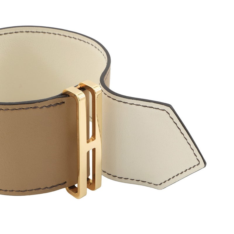 エルメス ブレスレット エラン ナタ/チャイ/ゴールド金具 スイフト U刻印 サイズT2 HERMES アクセサリー