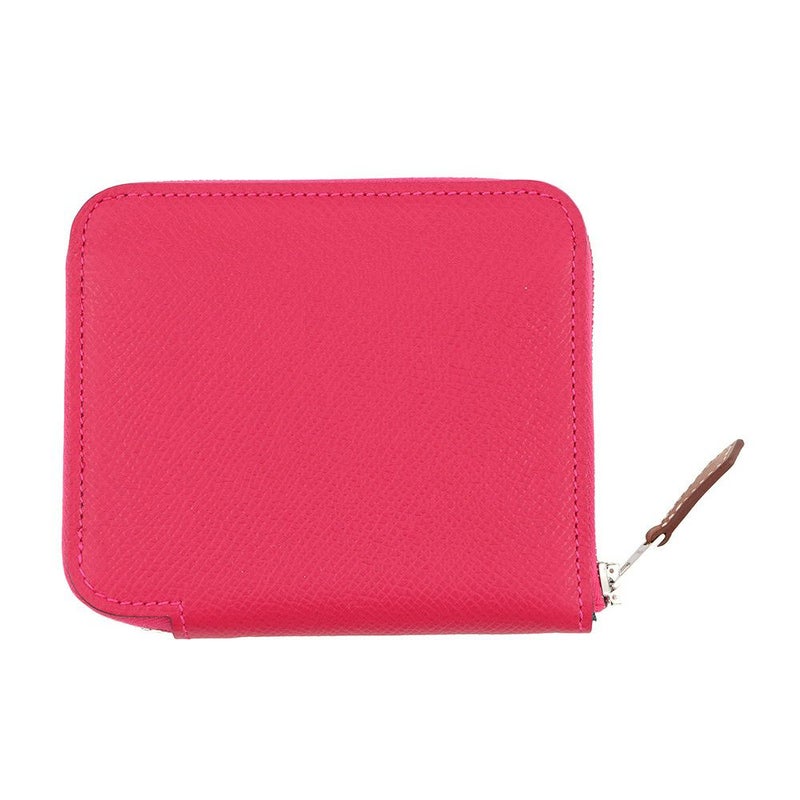 エルメス コインケース アザップコンパクト シルクイン フランボワーズ/シルバー金具 エプソン Z刻印