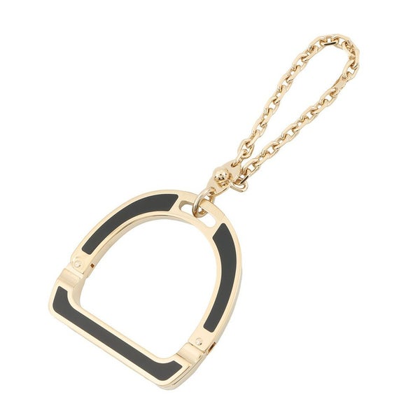 エルメス グローブホルダー イデアル ブラック/シャンパンゴールド金具 メタル HERMES 手袋ホルダー 黒