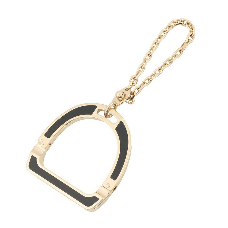 エルメス グローブホルダー イデアル ブラック/シャンパンゴールド金具 メタル HERMES 手袋ホルダー 黒