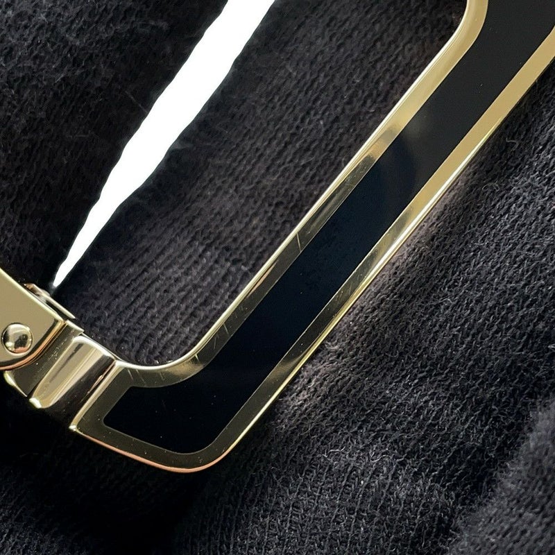 エルメス グローブホルダー イデアル ブラック/シャンパンゴールド金具 メタル HERMES 手袋ホルダー 黒