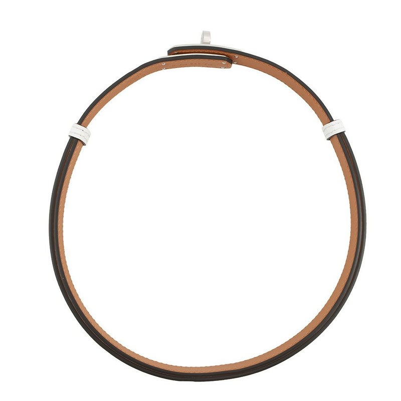 エルメス ケリーベルト18 ニューホワイト/シルバー金具 エプソン K刻印 HERMES べルト 白