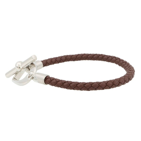 エルメス ブレスレット エトリエ ブラウン/シルバー金具 スイフト サイズT4 HERMES アクセサリー