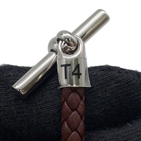 エルメス ブレスレット エトリエ ブラウン/シルバー金具 スイフト サイズT4 HERMES アクセサリー