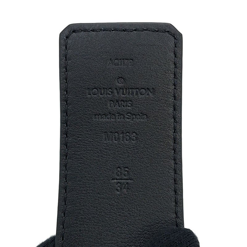ルイヴィトン べルト LVモザイク ベルト リバーシブル 34MM レザー サイズ85 M0163 メンズ 黒 ブラック