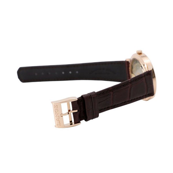 ランゲ＆ゾーネ サクソニア 380.032 A.LANGE&ZOHNE K18PGピンクゴールド 腕時計 ウォッチ シルバー文字盤