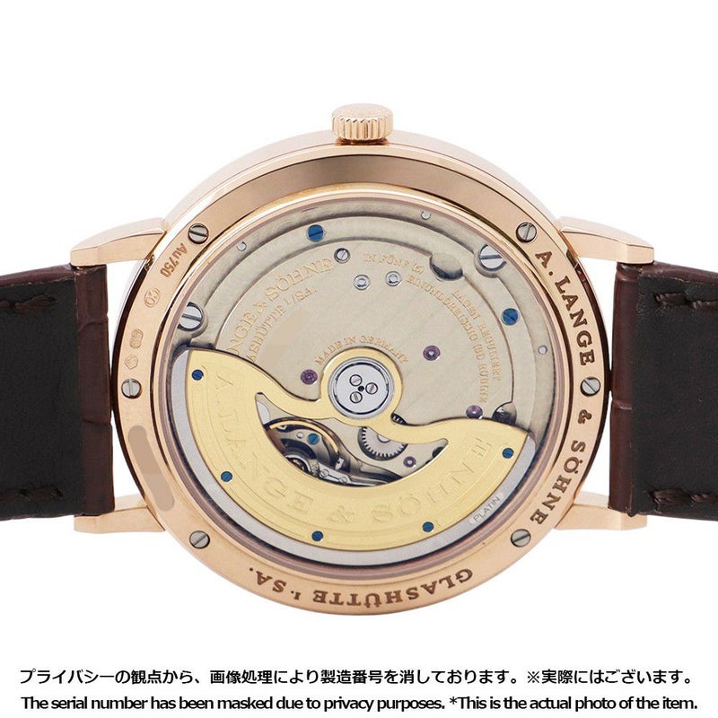 ランゲ＆ゾーネ サクソニア 380.032 A.LANGE&ZOHNE K18PGピンクゴールド 腕時計 ウォッチ シルバー文字盤