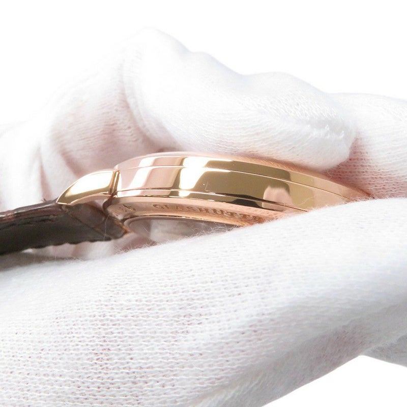 ランゲ＆ゾーネ サクソニア 380.032 A.LANGE&ZOHNE K18PGピンクゴールド 腕時計 ウォッチ シルバー文字盤