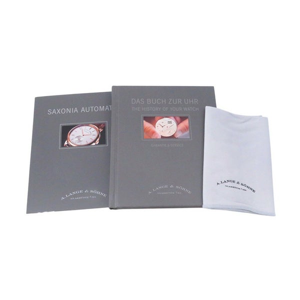 ランゲ＆ゾーネ サクソニア 380.032 A.LANGE&ZOHNE K18PGピンクゴールド 腕時計 ウォッチ シルバー文字盤