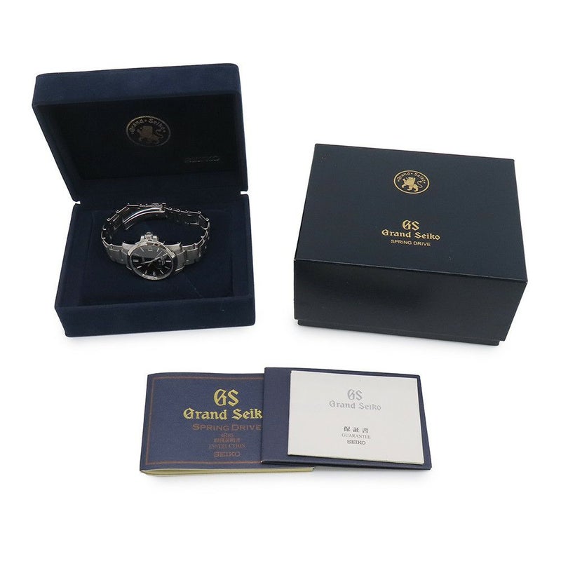 グランドセイコー ヘリテージコレクション  デイト スプリングドライブ SBGA027 SEIKO 腕時計 黒文字盤