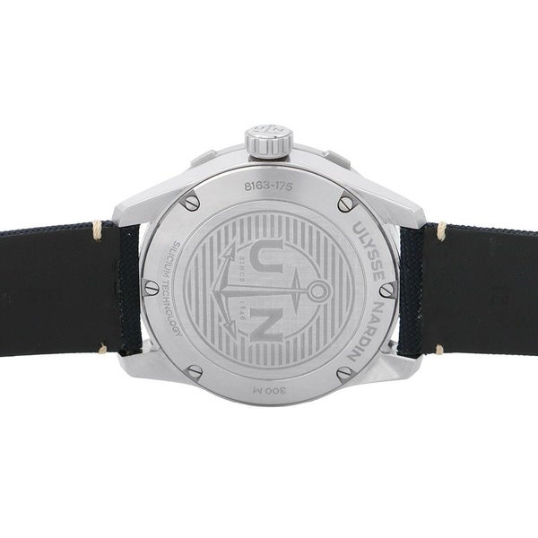 ユリスナルダン ダイバー 8163-175/93 ULYSSE NARDIN 腕時計 ブルー文字盤