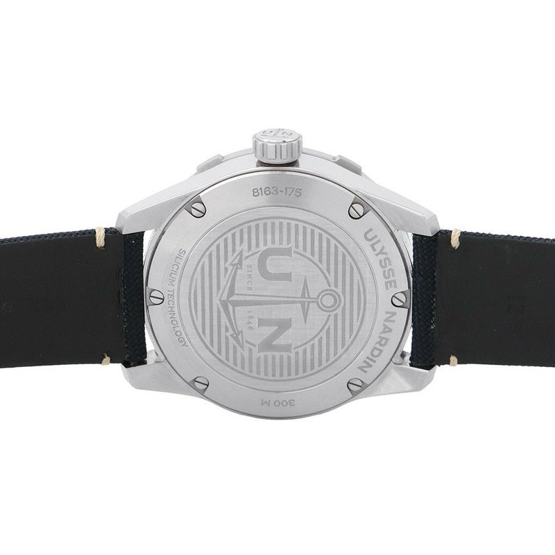 ユリスナルダン ダイバー 8163-175/93 ULYSSE NARDIN 腕時計 ブルー文字盤
