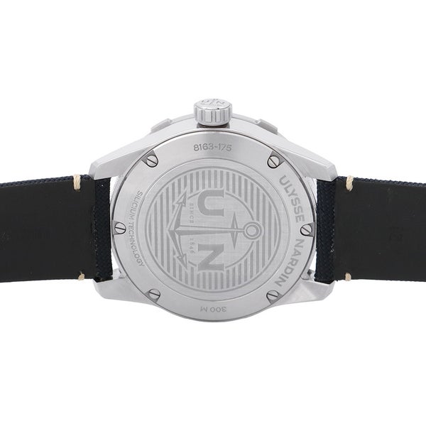 ユリスナルダン ダイバー 8163-175/93 ULYSSE NARDIN 腕時計 ブルー文字盤