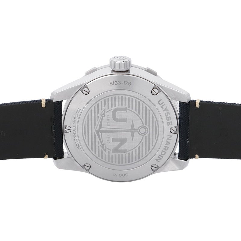 ユリスナルダン ダイバー 8163-175/93 ULYSSE NARDIN 腕時計 ブルー文字盤
