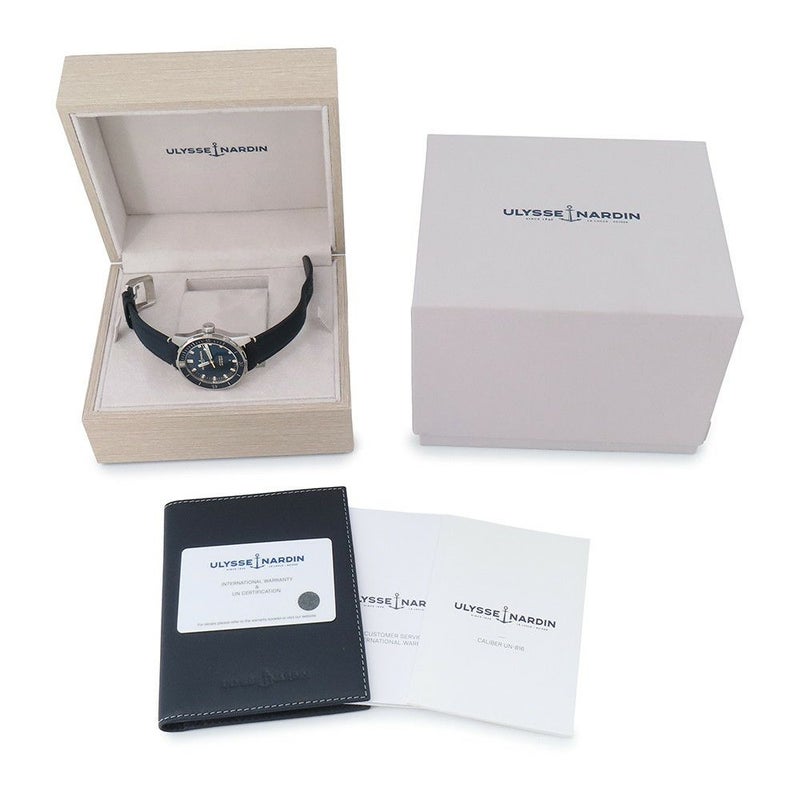 ユリスナルダン ダイバー 8163-175/93 ULYSSE NARDIN 腕時計 ブルー文字盤