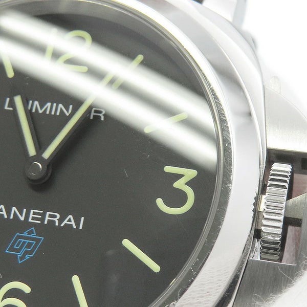 パネライ ルミノール ベース ロゴ 3デイズ アッチャイオ PAM00774 PANERAI 腕時計 黒文字盤