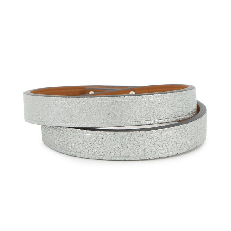 エルメス ブレスレット ケリー ドゥブルトゥール アルジャン/シルバー金具 シェブルシャムキラ K刻印 サイズT2 アクセサリー