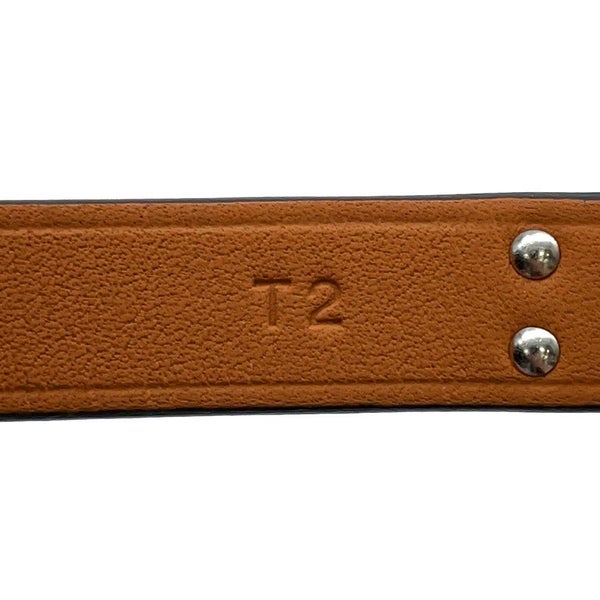 エルメス ブレスレット ケリー ドゥブルトゥール アルジャン/シルバー金具 シェブルシャムキラ K刻印 サイズT2 アクセサリー