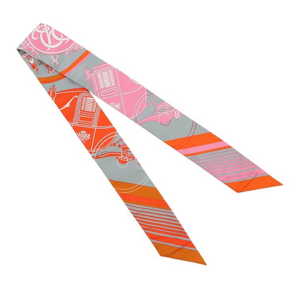 エルメス スカーフ ツイリー エクスリブリス Ex-Libris HERMES シルクツイル 2021年秋冬