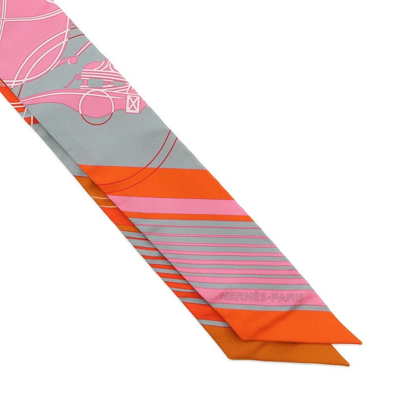 エルメス スカーフ ツイリー エクスリブリス Ex-Libris HERMES シルクツイル 2021年秋冬