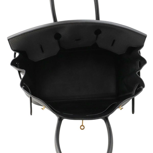 エルメス バーキン35 ブラック/ピンクゴールド金具 トゴ Y刻印 HERMES Birkin ハンドバッグ 黒