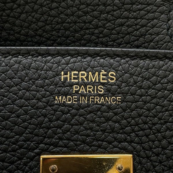 エルメス バーキン35 ブラック/ピンクゴールド金具 トゴ Y刻印 HERMES Birkin ハンドバッグ 黒
