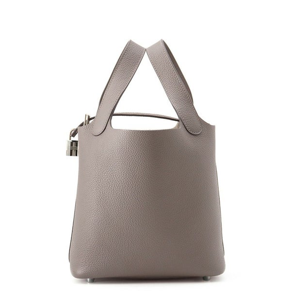 エルメス ハンドバッグ ピコタンロックPM エタン/シルバー金具 トリヨンクレマンス U刻印