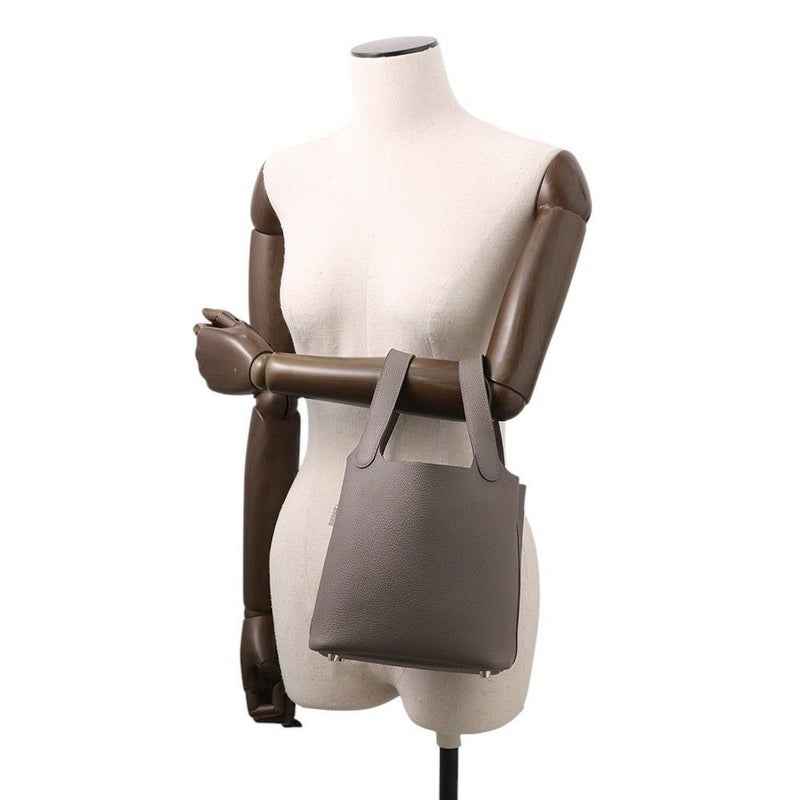 エルメス ハンドバッグ ピコタンロックPM エタン/シルバー金具 トリヨンクレマンス U刻印