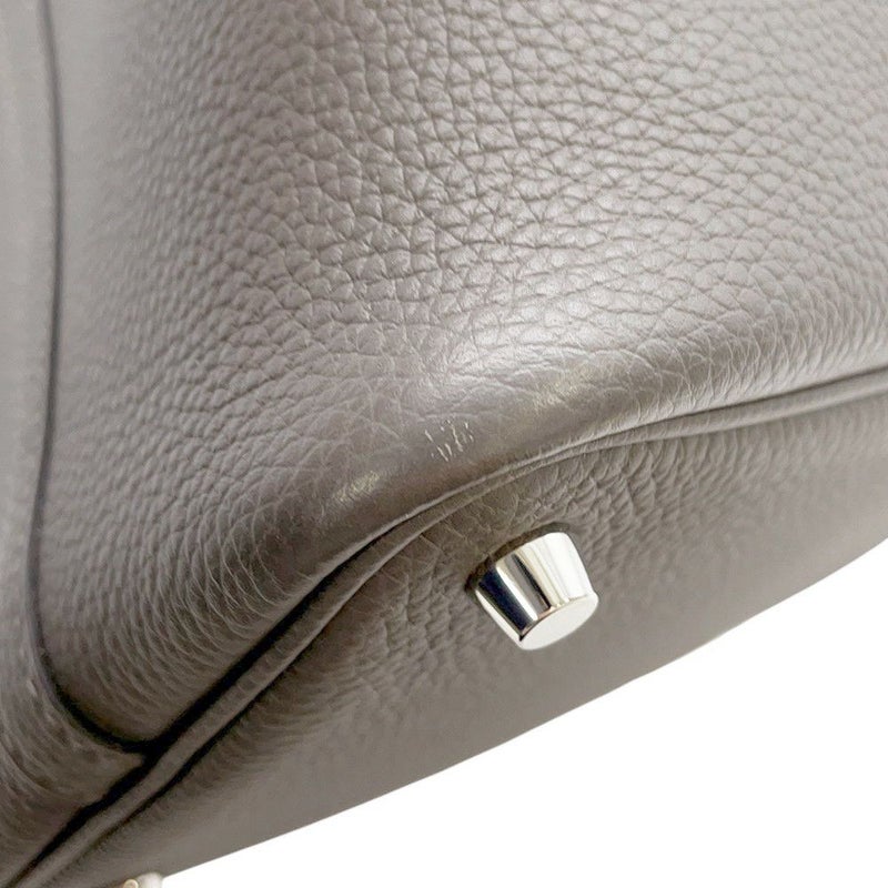 エルメス ハンドバッグ ピコタンロックPM エタン/シルバー金具 トリヨンクレマンス U刻印