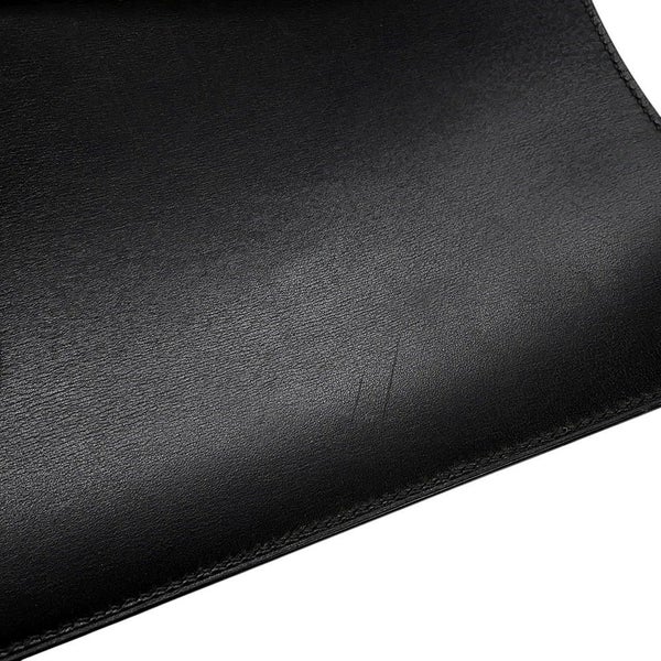 エルメス ブリーフケース サック・ア・デペッシュ41 ブラック/シルバー金具 ボックスカーフ D刻印 メンズ 黒