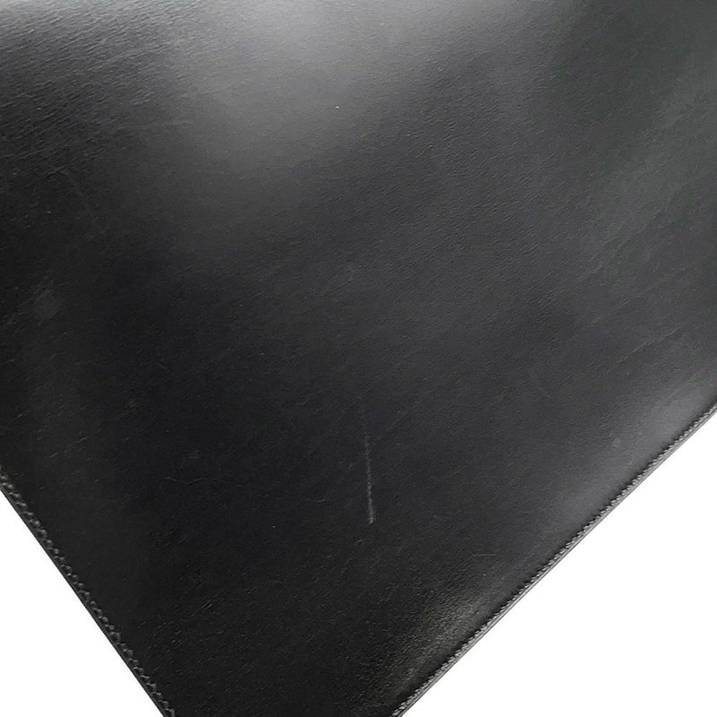 エルメス ブリーフケース サック・ア・デペッシュ41 ブラック/シルバー金具 ボックスカーフ D刻印 メンズ 黒