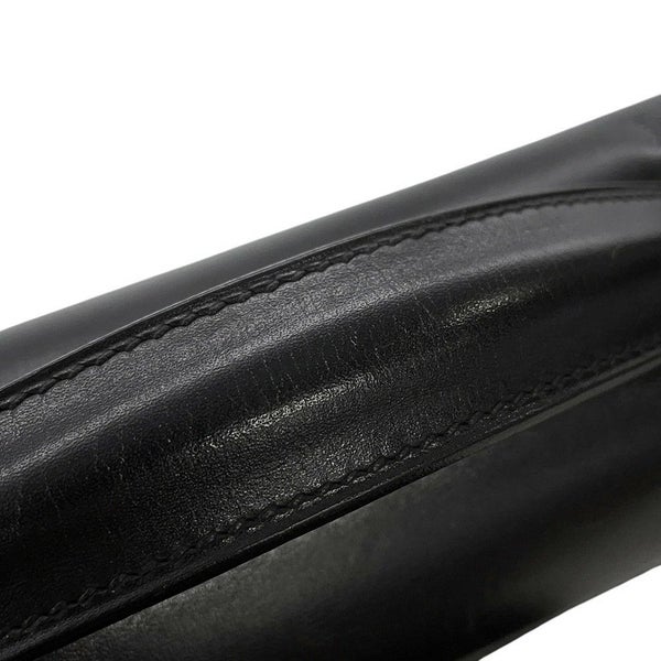 エルメス ブリーフケース サック・ア・デペッシュ41 ブラック/シルバー金具 ボックスカーフ D刻印 メンズ 黒