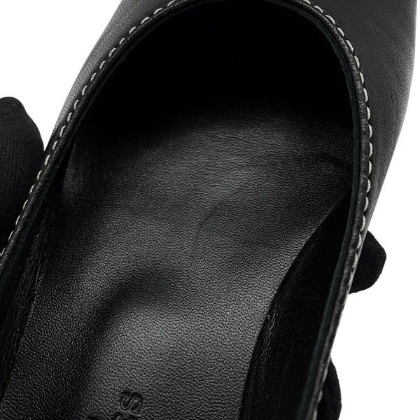 エルメス バレエシューズ リズ ナッパレザー レディースサイズ35 HERMES 黒