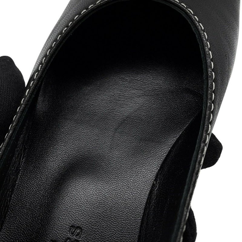 エルメス バレエシューズ リズ ナッパレザー レディースサイズ35 HERMES 黒