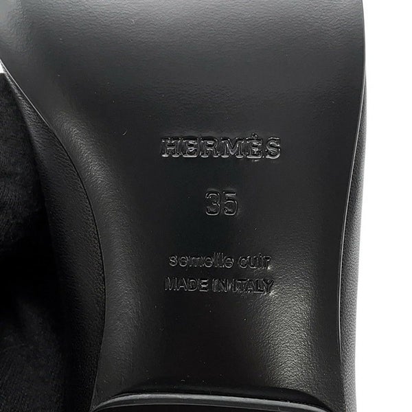 エルメス バレエシューズ リズ ナッパレザー レディースサイズ35 HERMES 黒