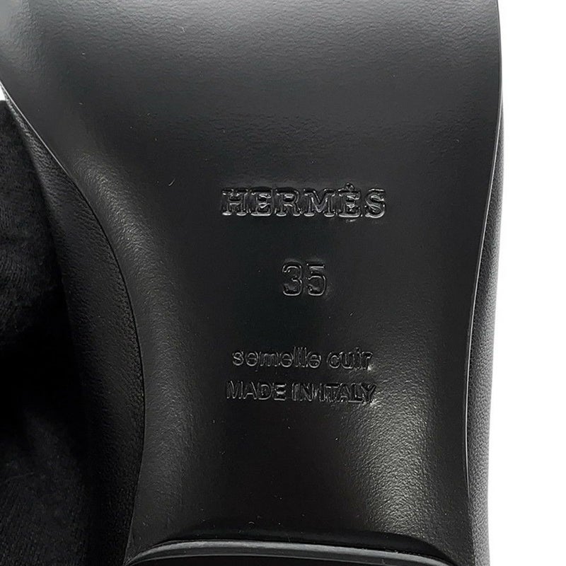 エルメス バレエシューズ リズ ナッパレザー レディースサイズ35 HERMES 黒
