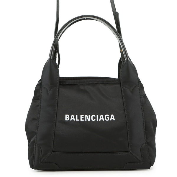 バレンシアガ ハンドバッグ ネイビーカバス XS ナイロン 390346 BALENCIAGA 黒 2way