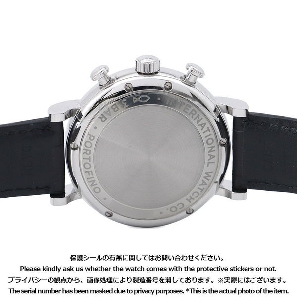 IWC ポートフィノ クロノグラフ IW391029 腕時計 ウォッチ 黒文字盤