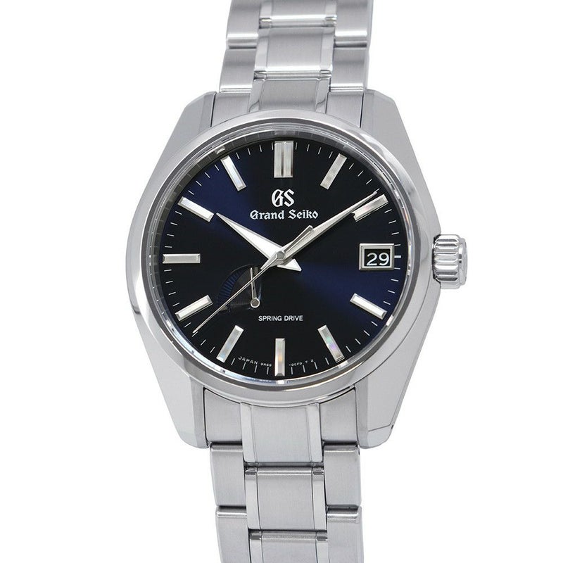 セイコー グランドセイコー スプリングドライブ デイト SBGA375 SEIKO 腕時計 ネイビー文字盤