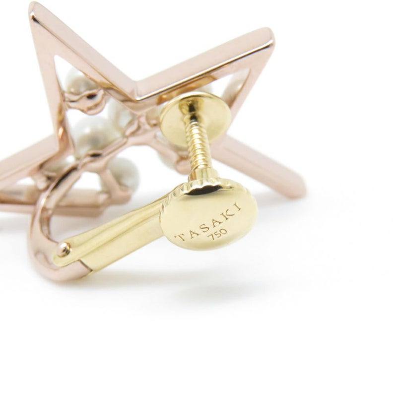 タサキ イヤリング アブストラクト スター 真珠 パール K18PGピンクゴールド/K18YGイエローゴールド/サクラゴールド