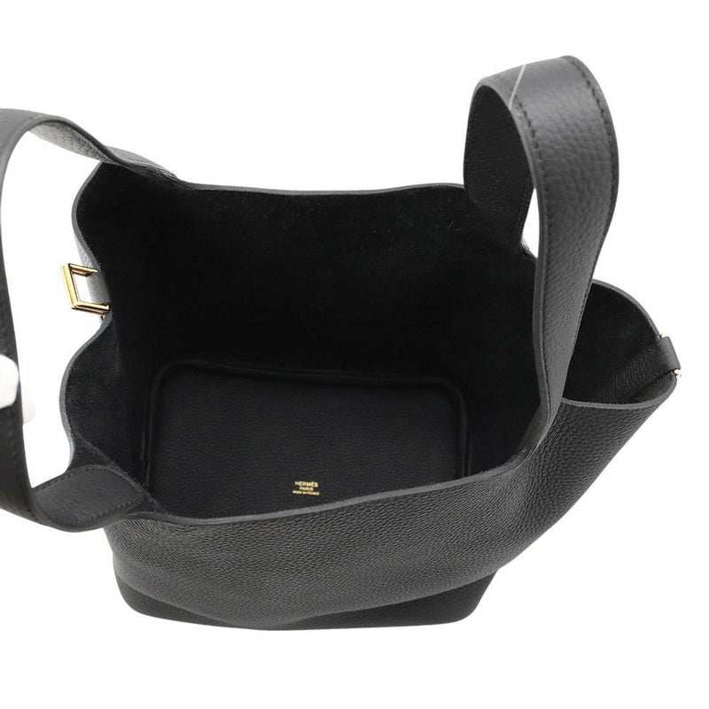 エルメス ハンドバッグ ピコタンロックMM ブラック/ゴールド金具 トリヨンクレマンス K刻印 黒