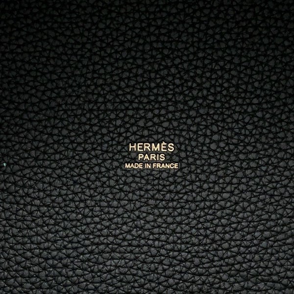 エルメス ハンドバッグ ピコタンロックMM ブラック/ゴールド金具 トリヨンクレマンス K刻印 黒