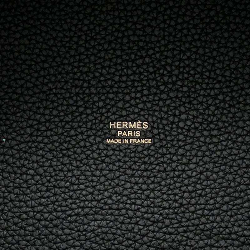 エルメス ハンドバッグ ピコタンロックMM ブラック/ゴールド金具 トリヨンクレマンス K刻印 黒