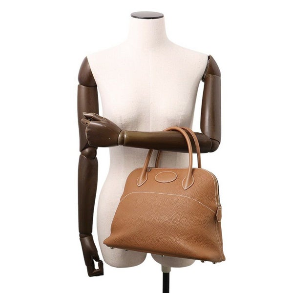 エルメス ハンドバッグ ボリード31 ゴールド/シルバー金具 トリヨンクレマンス A刻印 2wayショルダー