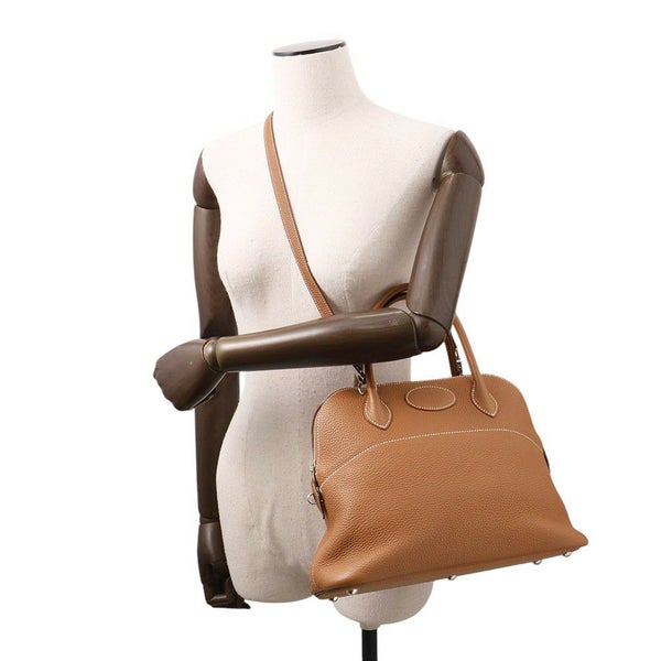 エルメス ハンドバッグ ボリード31 ゴールド/シルバー金具 トリヨンクレマンス A刻印 2wayショルダー