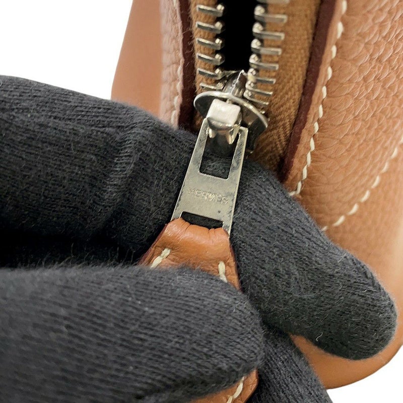 エルメス ハンドバッグ ボリード31 ゴールド/シルバー金具 トリヨンクレマンス A刻印 2wayショルダー