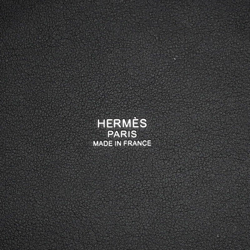 エルメス ハンドバッグ ピコタンロックPM カーゴ ブラック/シルバー金具 トワルゴエラン/スイフト W刻印 黒